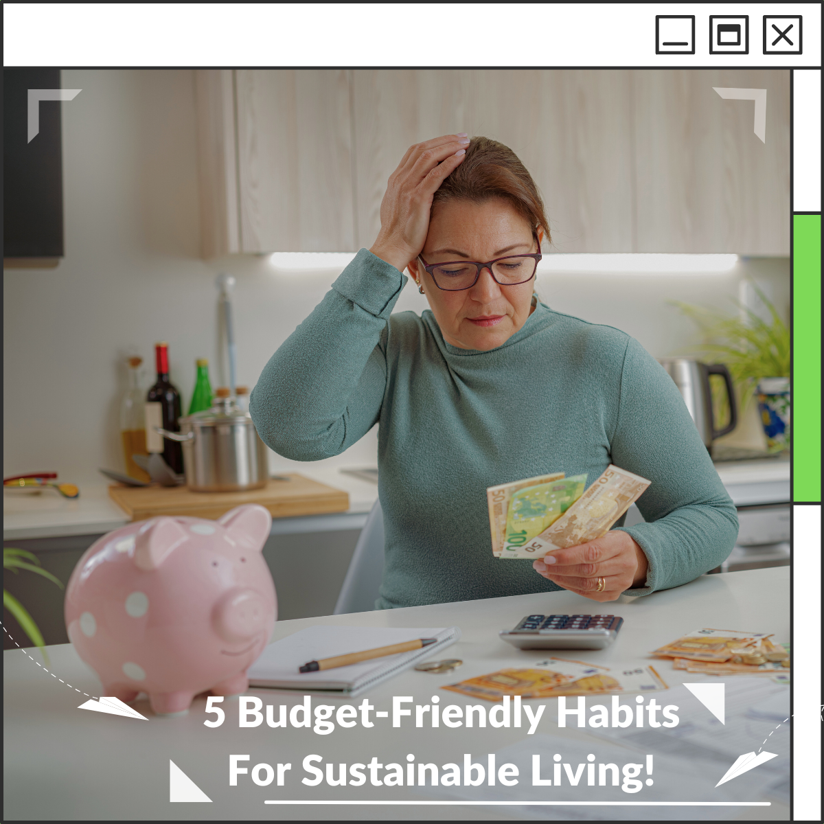 Illustration of Sustainable Living For Low Budgets