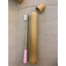 Load image into Gallery viewer, Ecopify Bamboo Toothbrush Case In Use #1