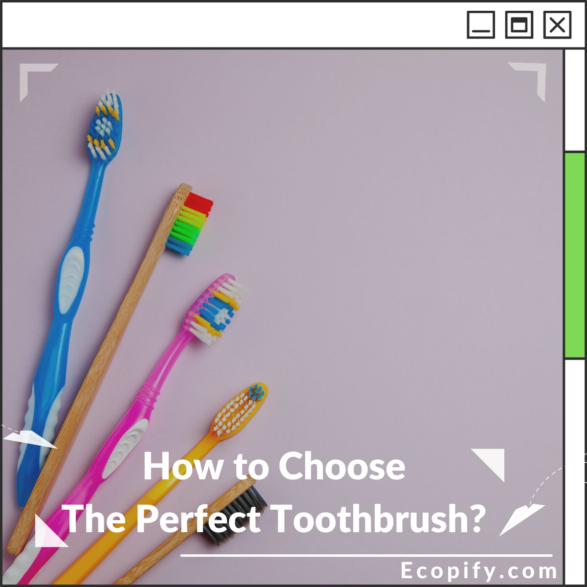 How To Choose The Perfect Toothbrush? | Ecopify