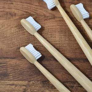 Close Up Look At The Bristles Of The Ecopify Bamboo Toothbrush