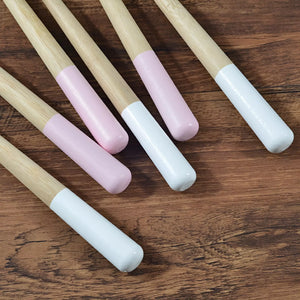 Close Up Look At The Handle Of The Ecopify Bamboo Toothbrush